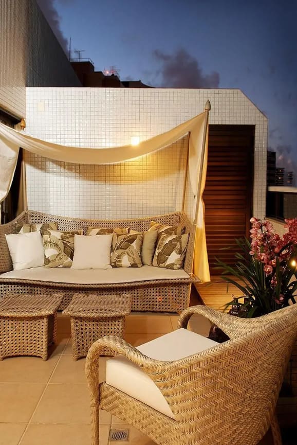 Seating area on the terrace