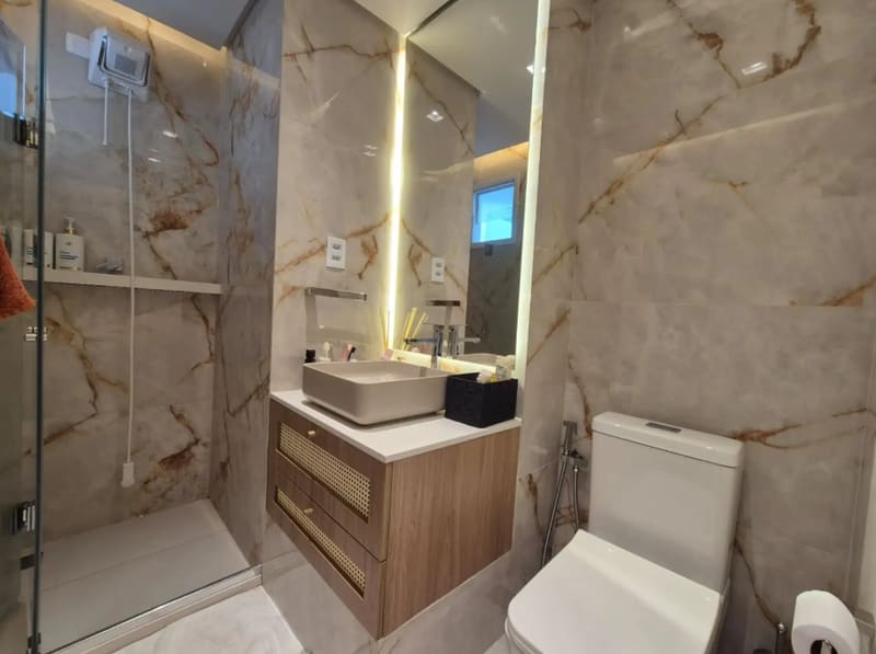 Marble bathroom
