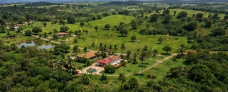 Aerial view of Fazenda e Haras São Jorge in Catu, Bahia