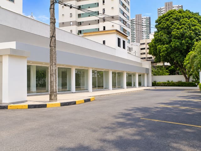 Retail frontage and parking