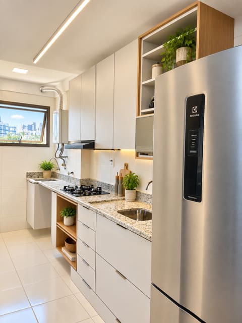 Kitchen with cooktop and cabinetry