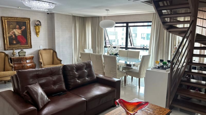 Designer finished living room